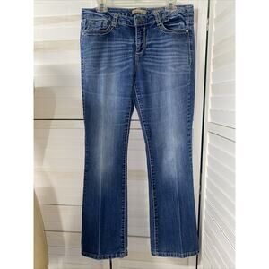 Nine West Vintage America Women’s Denim Jeans Blue Flare Bootcut 31” Sz 12R